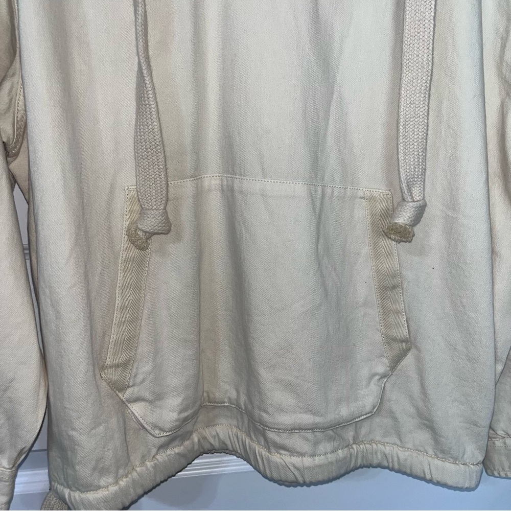 American Eagle Outfitters Womens Denim Long Sleeve Hoodie Large New - Picture 4 of 9